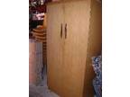 WOOD EFFECT WARDROBE,  very good condition,  space needed....