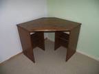 Corner Computer Desk,  Solid Dark Wood,  Bought from...