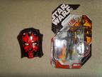 STAR WARS,  collectable 4-lom figure with silver coin...